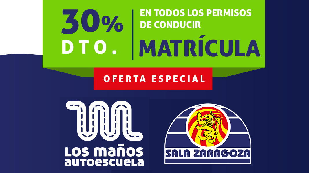Autoescuela Los Maños, nuevo patrocinador de Sala Zaragoza