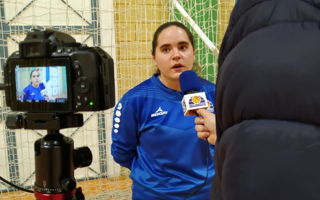 Mapi, portera del Sala Zaragoza 2ª Autonómica: «La clave es la unión que tenemos en el equipo»