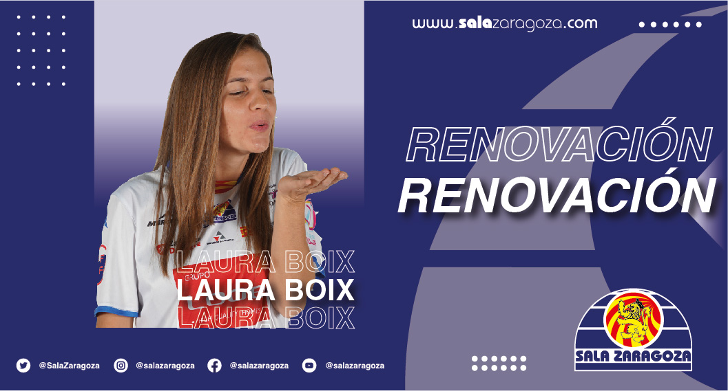 Laura Boix continuará capitaneando el Sala Zaragoza tres temporadas más