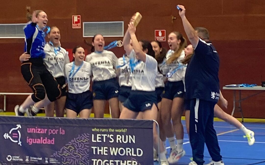 Academia General Militar de Zaragoza, campeonas del Trofeo Rector 2024-2025 de Fútbol Sala Femenino